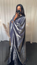 CEY - METALLIC GRAY ABAYA DRESS