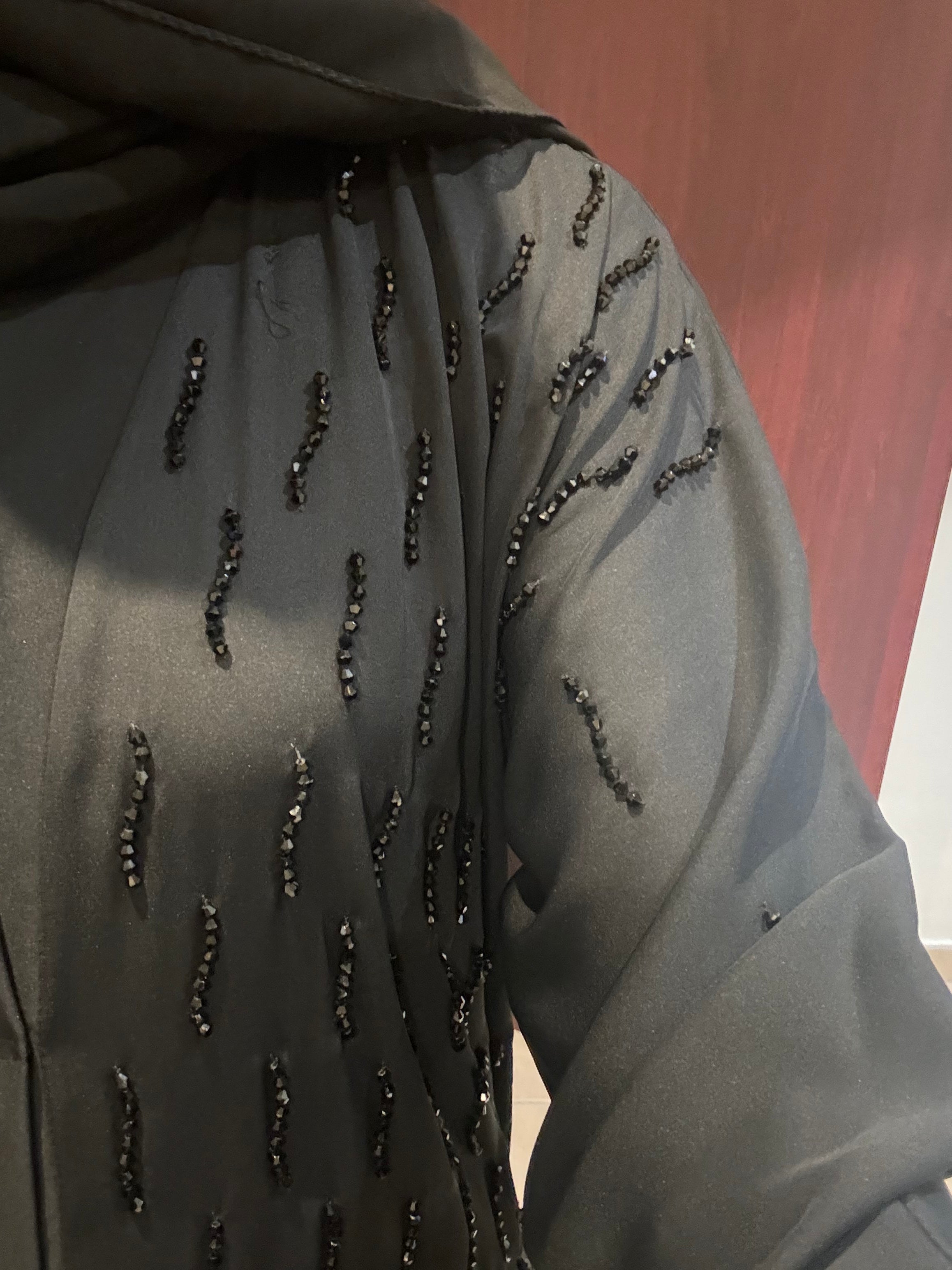 SCHWARZE ABAYA DXB GLAM SPARKLES