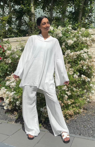 SARAH LANGE BLOUSE MET BROEK (P007)