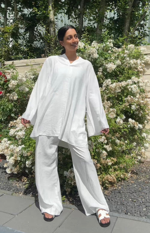 SARAH LANGE BLOUSE MET BROEK (P007)