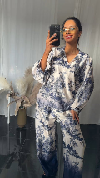 PALM TWEEDELIG SET - BLUE