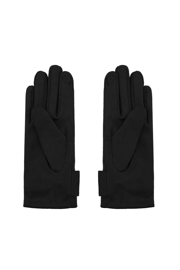 Classic bow gloves - black