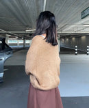 Rok met plooien bruin