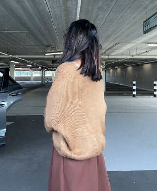 Rok met plooien bruin