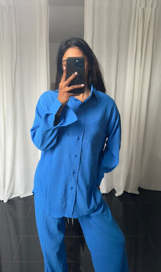 AMBER CRÊPE KOBALT BLUE SET