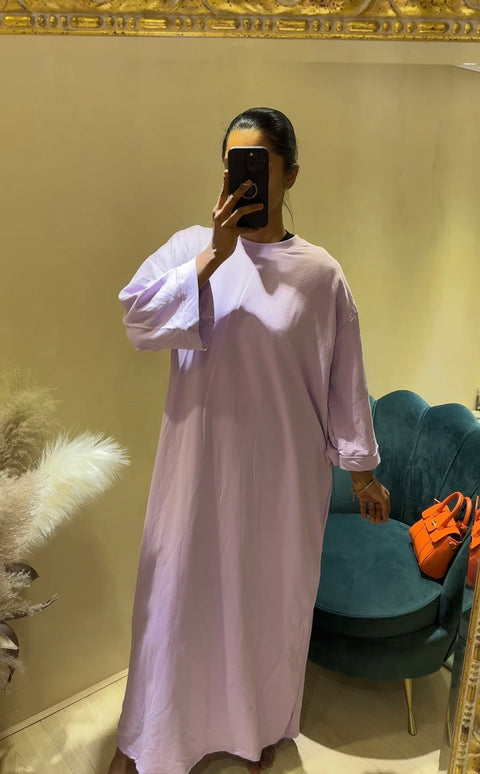 SS25 - katoenen wijde tshirt jurk