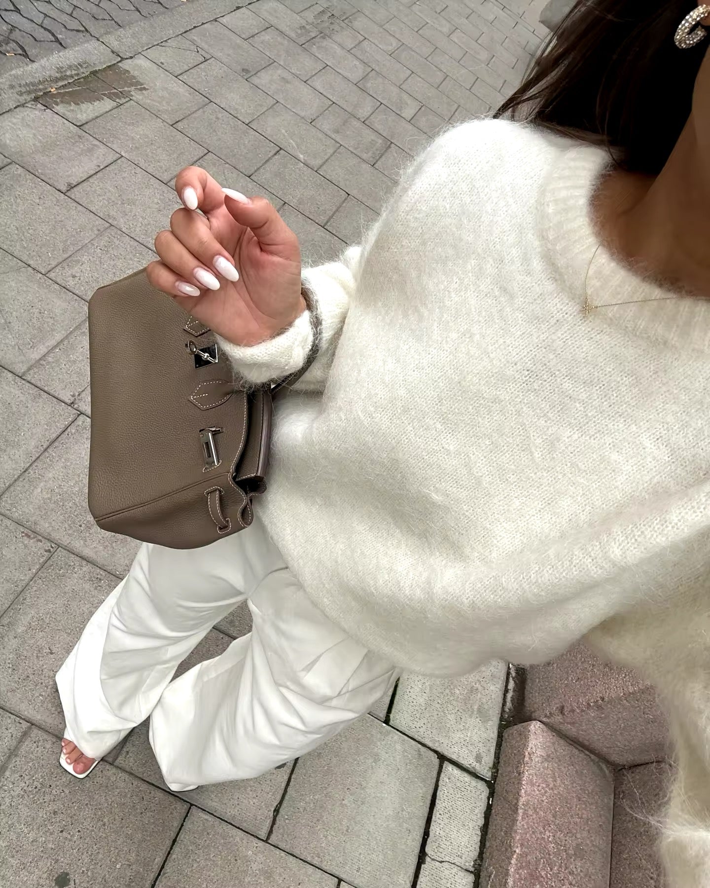 Kasjmier losse oversized trui