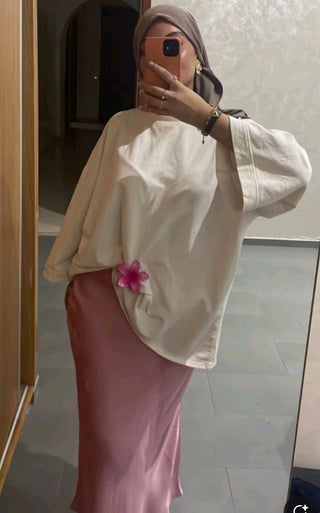 Satijnen rok roze - RAFZNBW