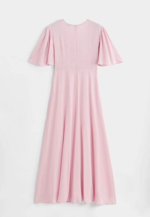 Amado jurk lang a manches papillon - pink AZ1621