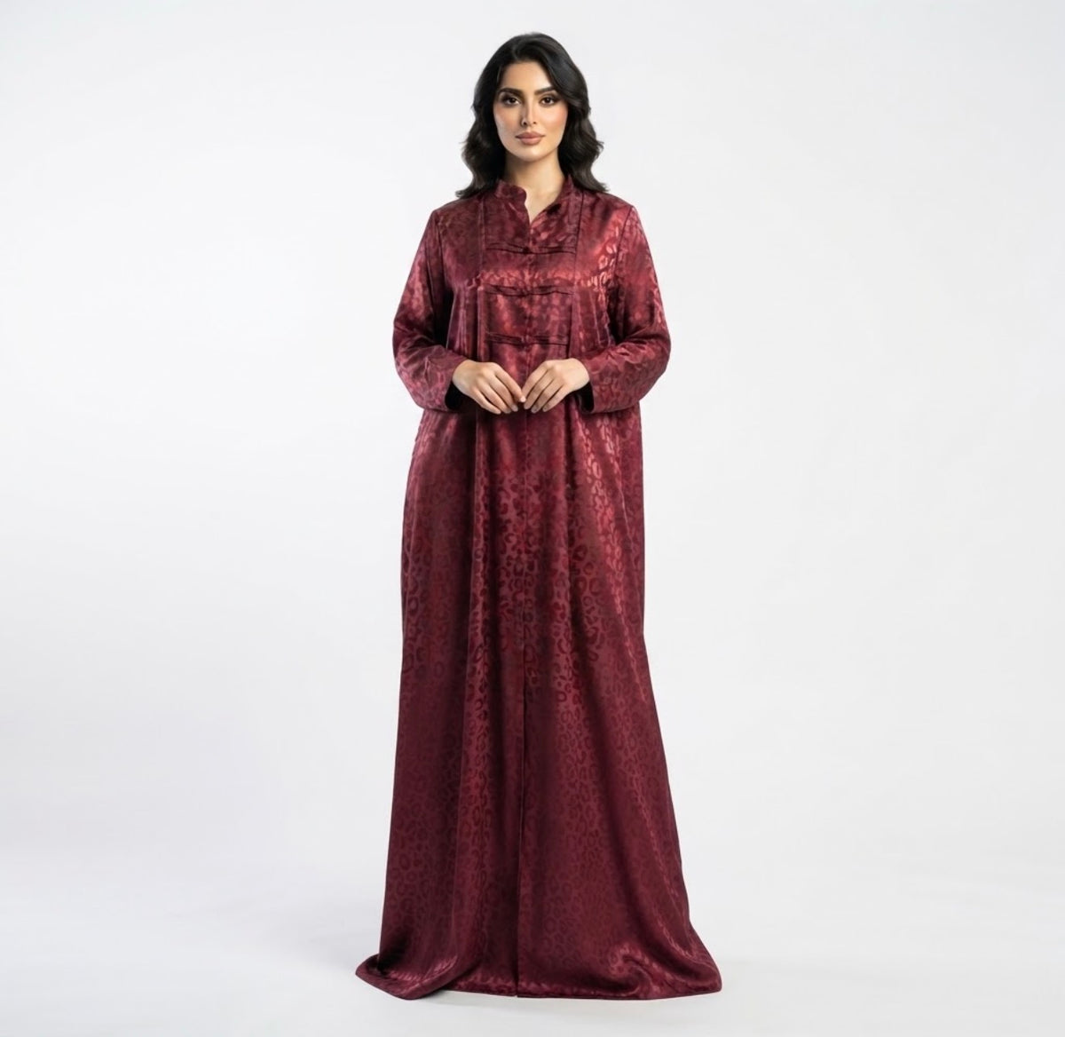 Premium Silky Jacquard Abaya