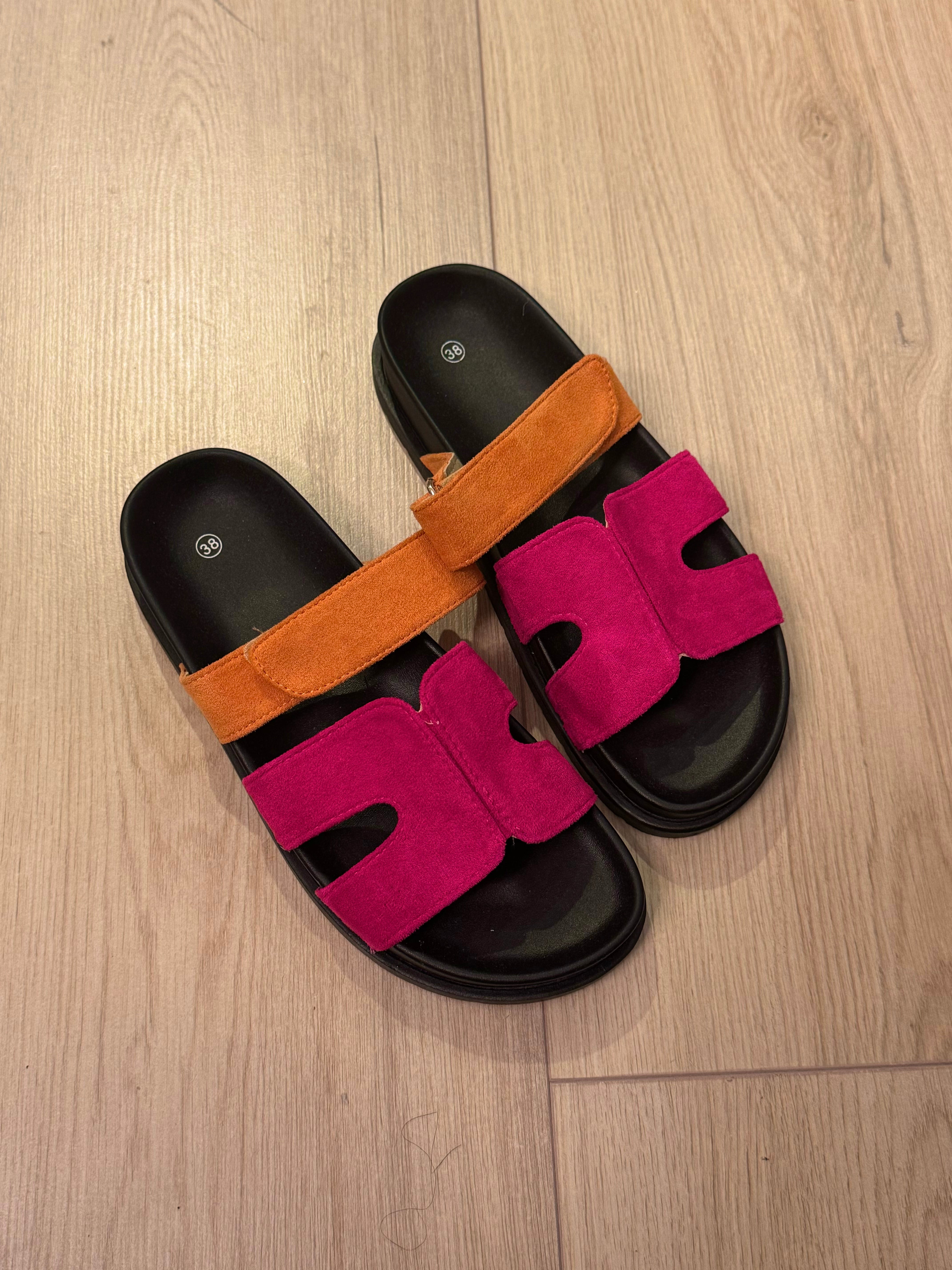 ROZE ORANJE SLIPPERS