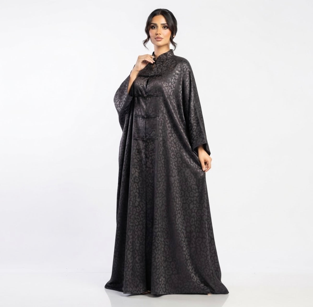 Premium Silky Jacquard Abaya