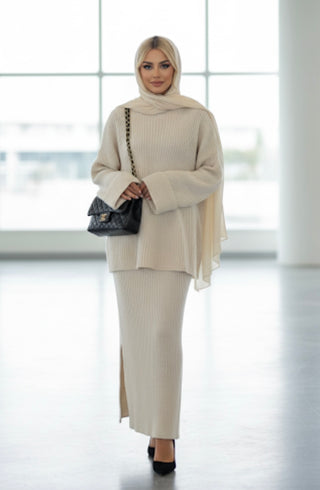 DINA TRUI MET ROK BEIGE (BUI54)I