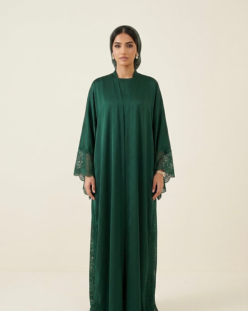 La Silhouette en Dentelle kimono - dark green exclusive