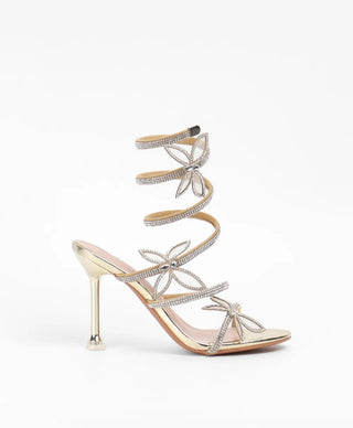 Hakken met vlinders goud glitters - BQB9159