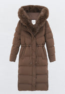 INAYA Winterjas met bontkraag zwart - FC7583