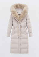 INAYA Winterjas met bontkraag zwart - FC7583