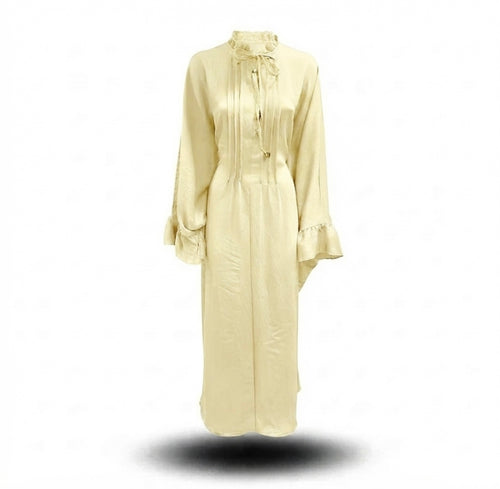 Sahara butterfly abaya - butter yellow