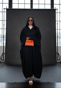 YAS ZWART ABAYA JURK MET ZAKKEN