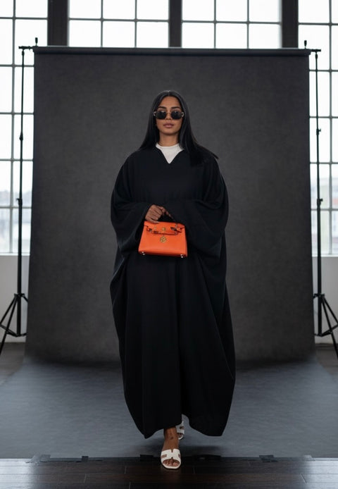 YAS ZWART ABAYA JURK MET ZAKKEN