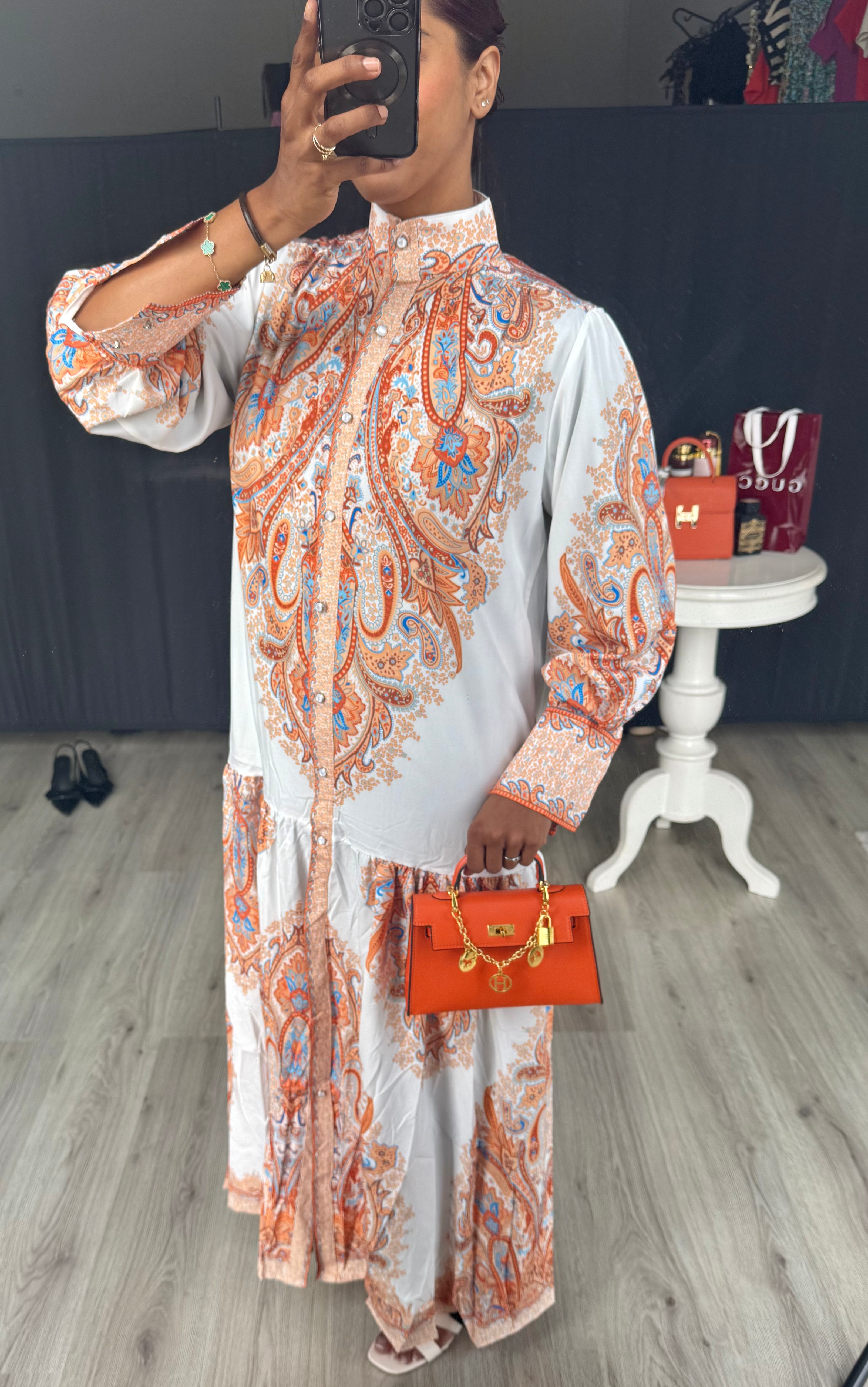 Loria print jurk - ERWW34