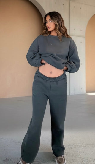 Jogger met oversized trui kaki - Venice