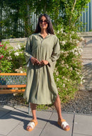 BLOUSE JURK VAN KATOEN