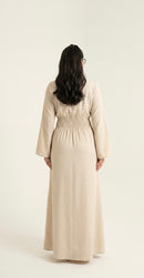 Nenna long sleeves dress - beige