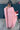 Abaya touwtjes wijde jurk roze