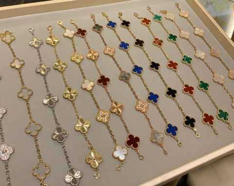 Armband met clovers - 205BRA12