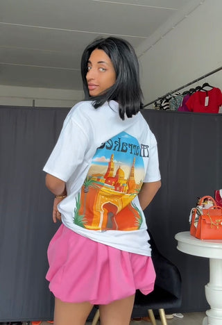 Marrakech katoenen t-shirt wit - unisex