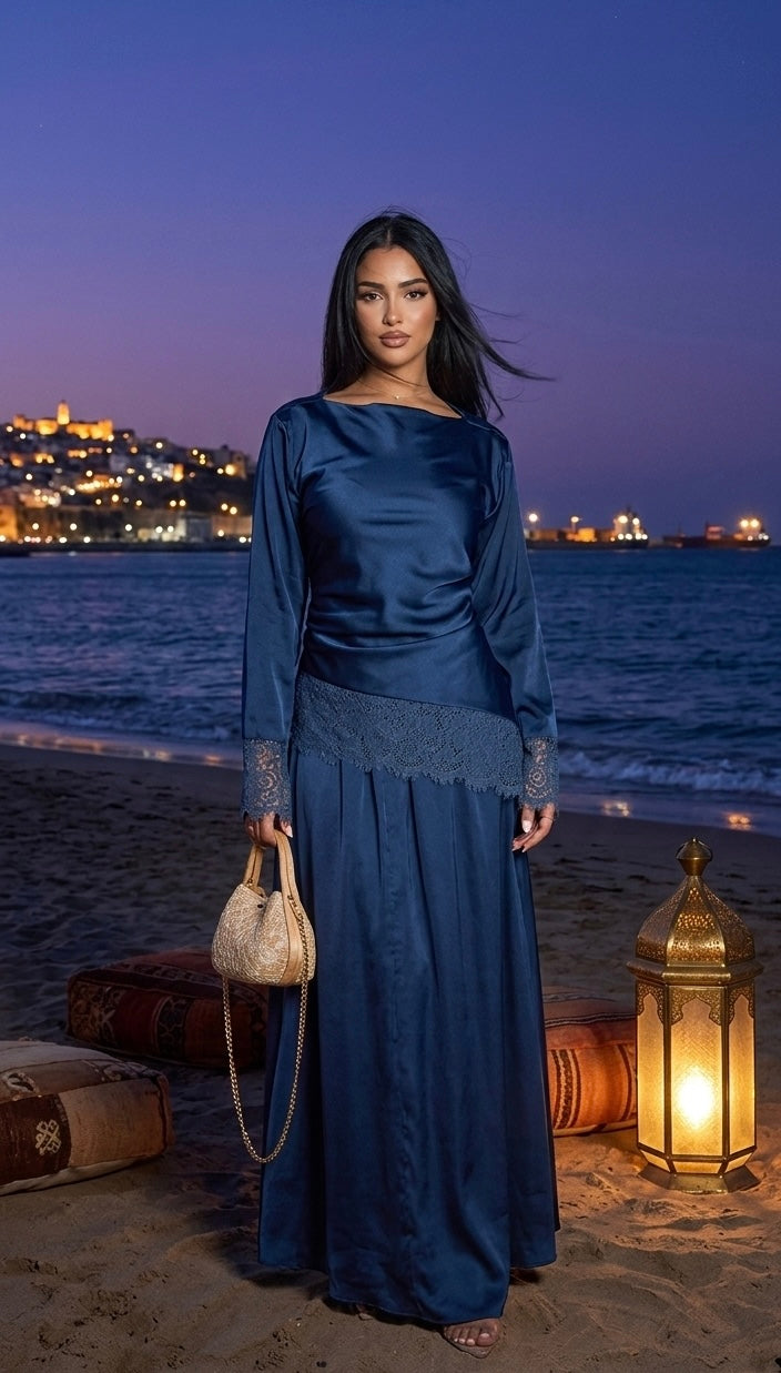 Velvet Wine soireé - navy