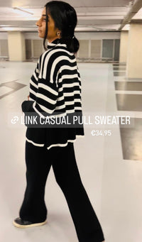 ZWART WIT TRUI OVERSIZED