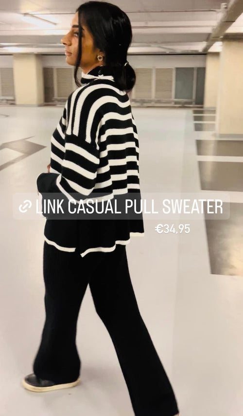 ZWART WIT TRUI OVERSIZED
