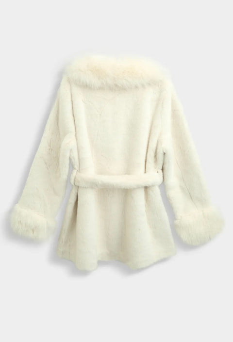 Bontjas ivory met band - SQ052