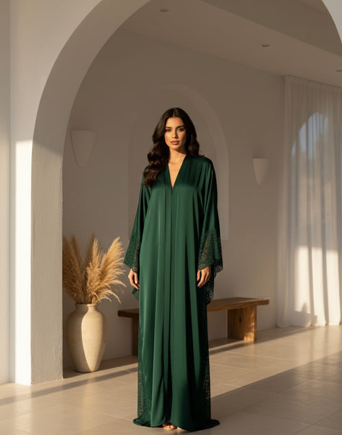 La Silhouette en Dentelle kimono - dark green exclusive