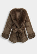 Bontjas zwart met bruin - SQ052