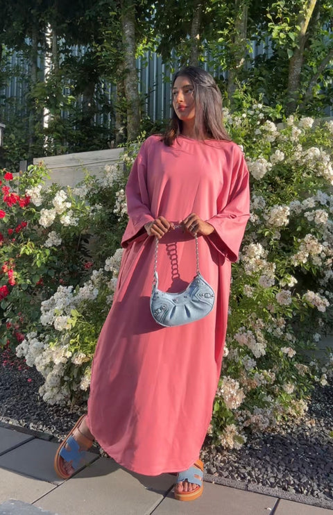 SS25 - katoenen wijde tshirt jurk