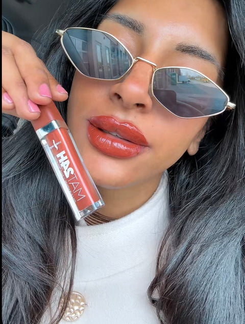 Hoogglans matte lippenglos 24H - brownie