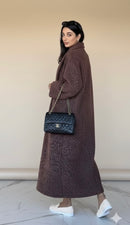 Vest- teddy manteljas donker bruin PRE ORDER