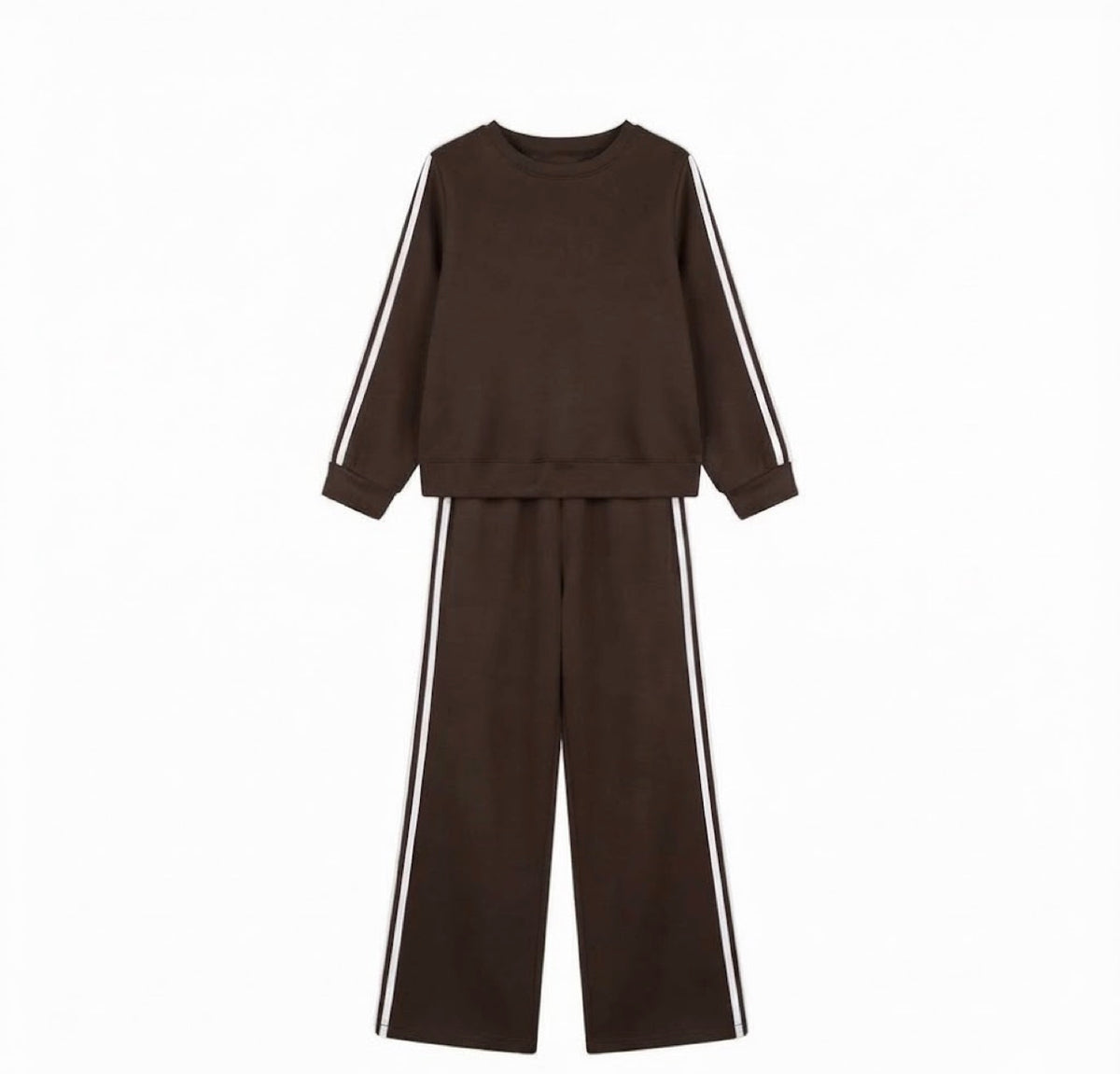 Sportieve Co-ord Set met Zijstrepen | Comfortabele Dames Jogging Outfit