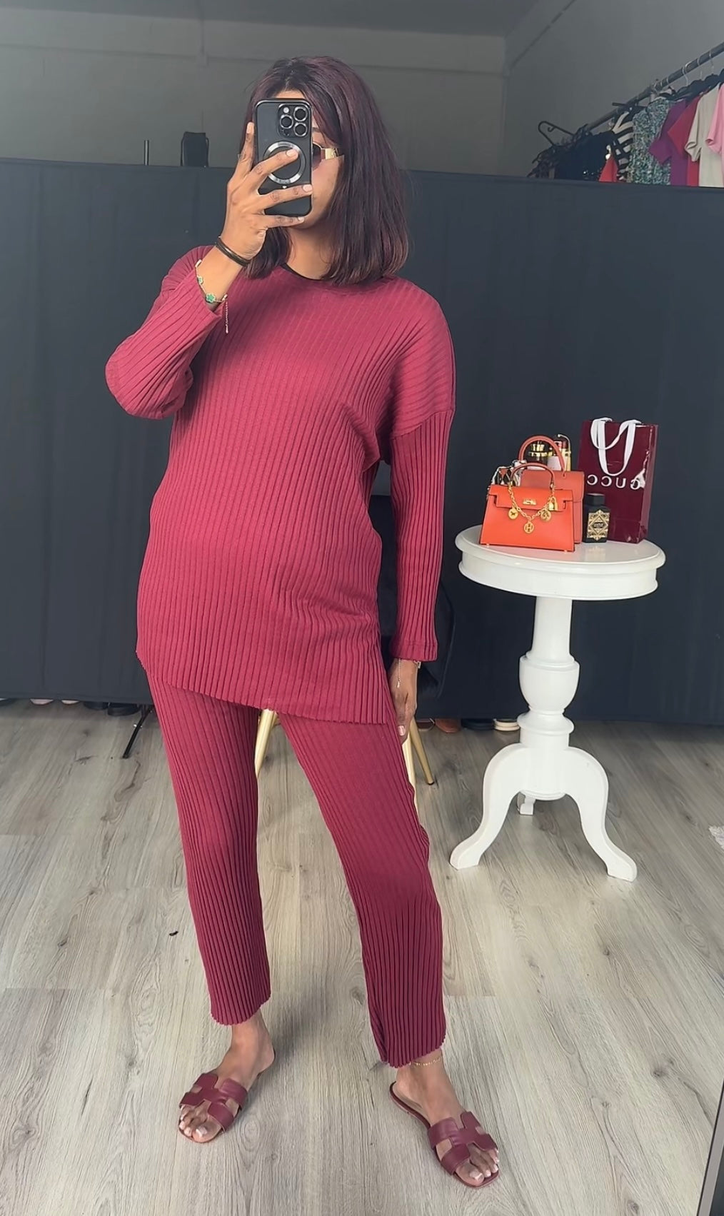 Comfy set burgundy