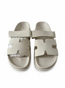 H slippers creme