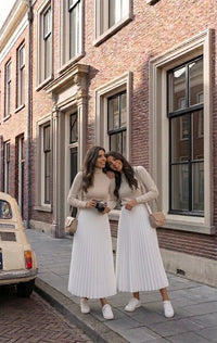 L'Essentielle Plissée - white rok ruffles