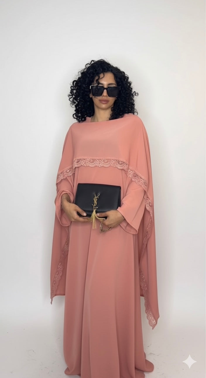 Robe de Soirée ‘Lace Luxe’ - dark pink SQ82