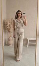Beige - comfy broekset 20164