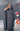 Abaya jurk met touwtjes zwart