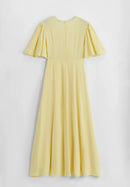 Amado jurk lang a manches papillon - yellow AZ1621