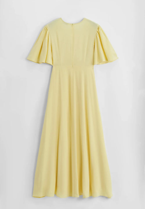 Amado jurk lang a manches papillon - yellow AZ1621