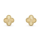 Clovers oorbellen goud